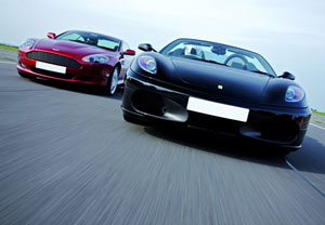 Ferrari And Aston Martin Driving Thrill