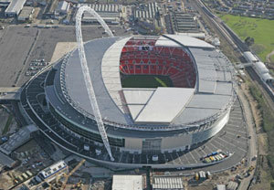 London Football Stadium Helico...