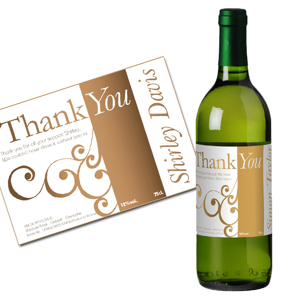 Personalised Thank You Wine Luxury Gift Box