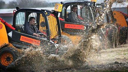 Dumper Truck Racing For Two At Diggerland