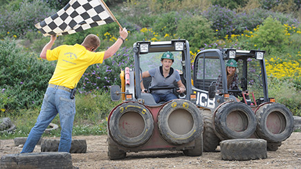 Dumper Truck Racing For Two At Diggerland West Yorkshire