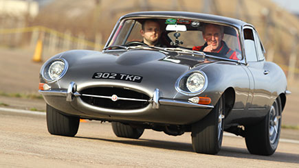 E-type Jaguar Thrill With Hot Ride