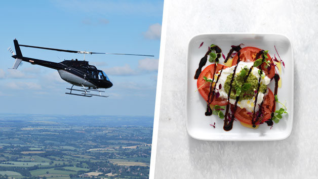 12 Mile Helicopter Flight With Bubbly And A Three Course Meal With Wine At Prezo For Two