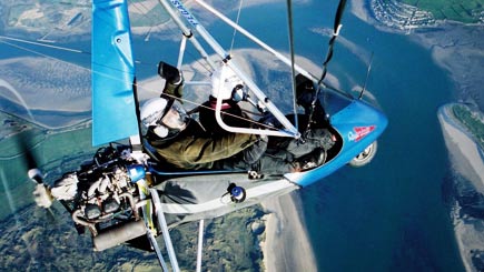Extended Microlight Flying In Lancaster