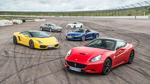 Five Supercar Thrill With High Speed Passenger Ride