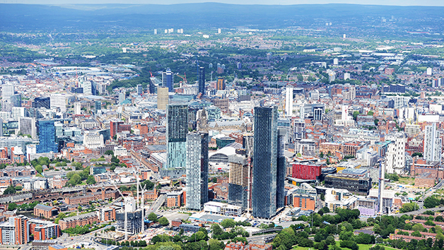 50 Mile Helicopter City Tour Of Manchester