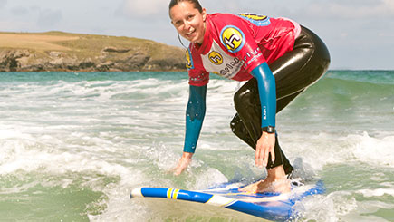 Learn To Surf Experience For Two In Cornwall