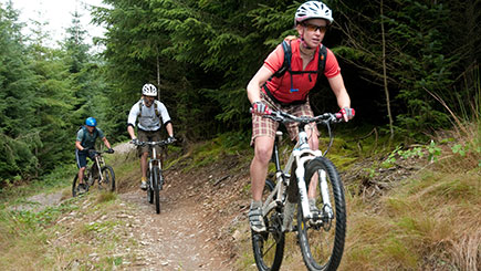 Off-piste Guided Mountain Bike Ride Trek In Wales