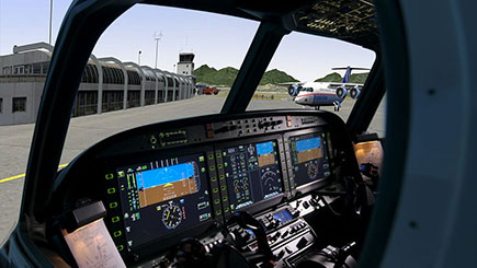 60 Minute Static Cessna Simulator Flight In Bristol