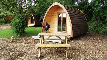 One Night Camping Pod Break For Two At The Old Rectory Camping Park In Devon
