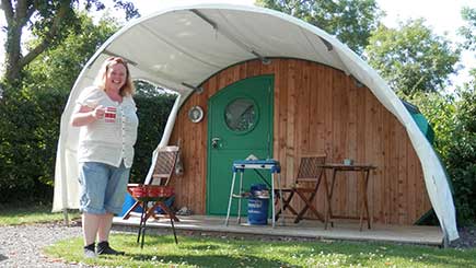 One Night Camping Pod Break For Two In Somerset