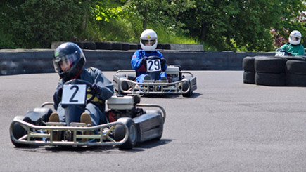 Outdoor Grand Prix Karting At Castle Combe
