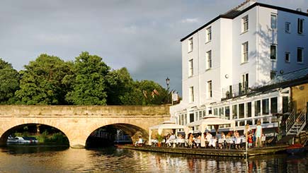 Riverside Three-course Meal With Wine For Two At The Folly  Oxford