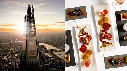 Afternoon Tea And The View From The Shard With Champagne For Two  London