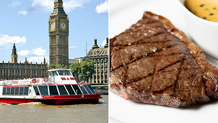 Thames River Cruise And Meal At Marco Pierre Whites London Steakhouse Co