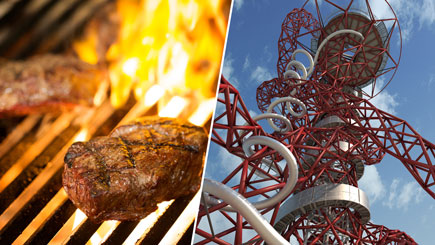 The Slide At The Arcelormittal Orbit  Meal For Two At Marco Pierre Whites London Steakhouse Co