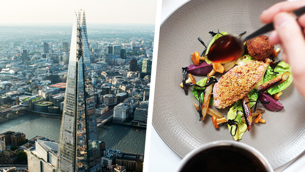 The View From The Shard With Three Course Michelin Dining And Bubbles For Two