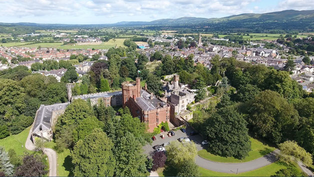 Three Course Meal And A Glass Of Wine At The Ruthin Castle Hotel For Two