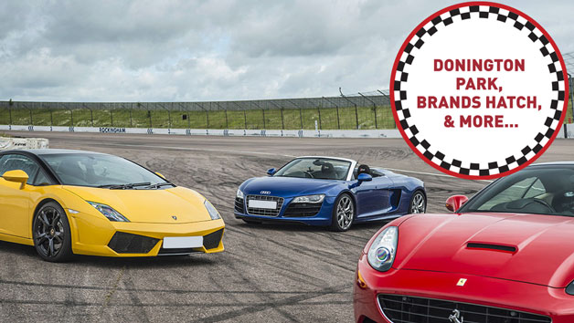 Triple Supercar Driving Thrill At A Top Uk Race Track