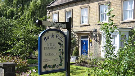 Two Night Hotel Escape For Two At Bank Villa  North Yorkshire