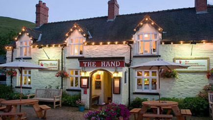 Two Night Hotel Escape For Two At The Hand At Llanarmon  Denbighshire
