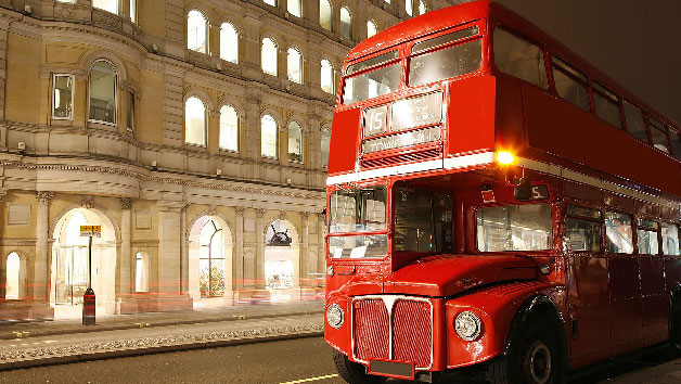 Vintage London Bus Tour And Champagne Cream Tea At Harrods Cruise For Two