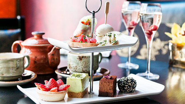 Afternoon Tea With A Glass Of Champagne For Two At Buddha-bar