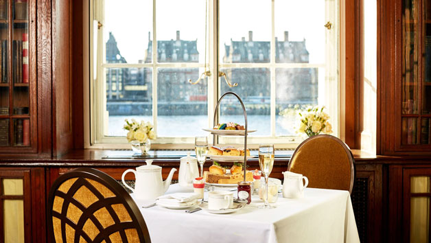 Afternoon Tea With A Glass Of Champagne In The Library  London Marriott Hotel County Hall For Two