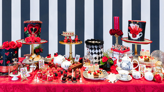 Alices Queen Of Hearts Themed Afternoon Tea For Two At 5* Taj 51 Hotel