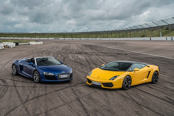 Double Supercar Thrill With High Speed Passenger Ride