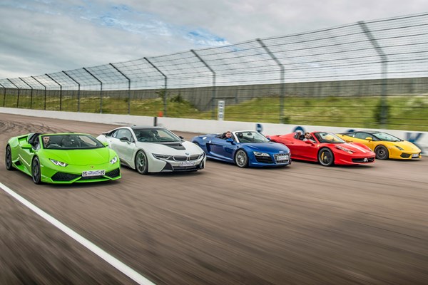 Five Supercar Driving Blast With High Speed Passenger Ride