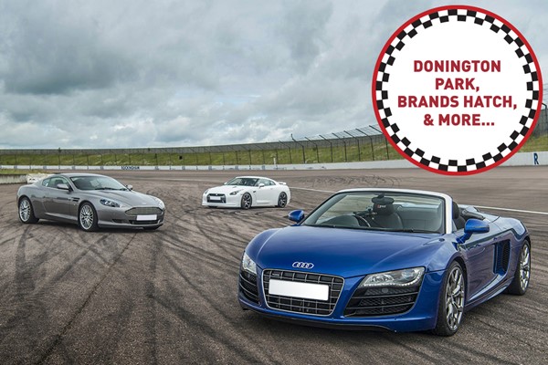 Four Supercar Driving Blast At A Top Uk Race Track