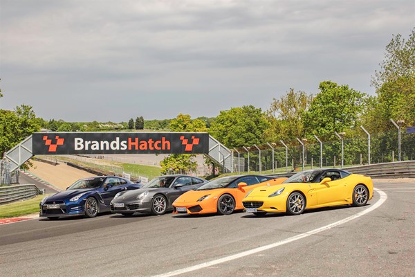 Four Supercar Driving Blast At Brands Hatch