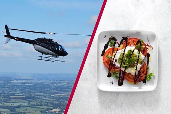 12 Mile Helicopter Tour With Bubbly And A Three Course Meal With Wine At Prezo For Two