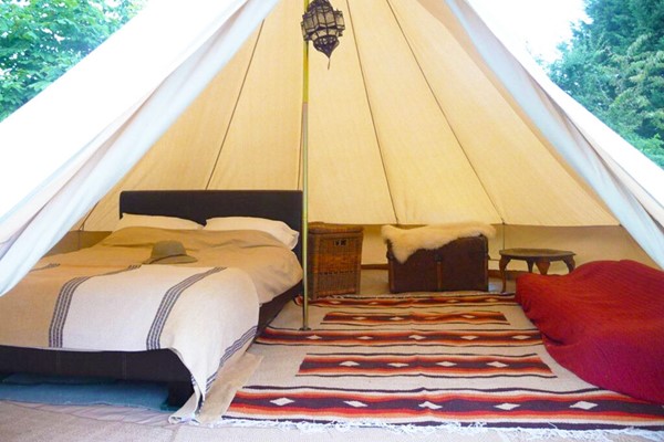 One Night Stay In Bell Tent For Two At Woodland Escape