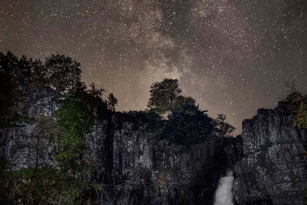 Stargazing At High Force Waterfall For Two