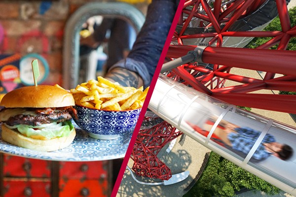 The Slide At The Arcelormittal Orbit And Three Course Meal At Cabana For Two