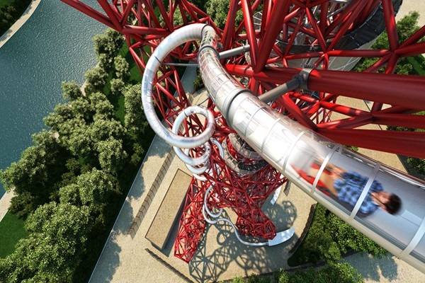 The Slide At The Arcelormittal Orbit For One Adult And One Child