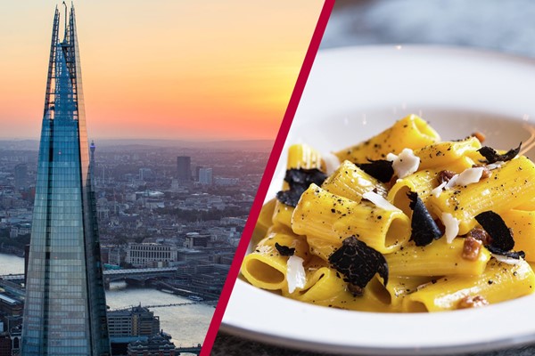 The View From The Shard And Meal For Two At Gordon Ramsays Union Street Cafe