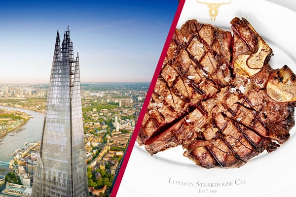 The View From The Shard With 3 Course Meal At Marco Pierre White London Steakhouse