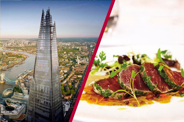 The View From The Shard With 3 Course Michelin Dining And Bubbles For Two
