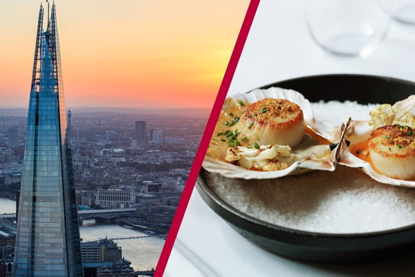 The View From The Shard With Lunch For Two At Gordon Ramsays Savoy Grill