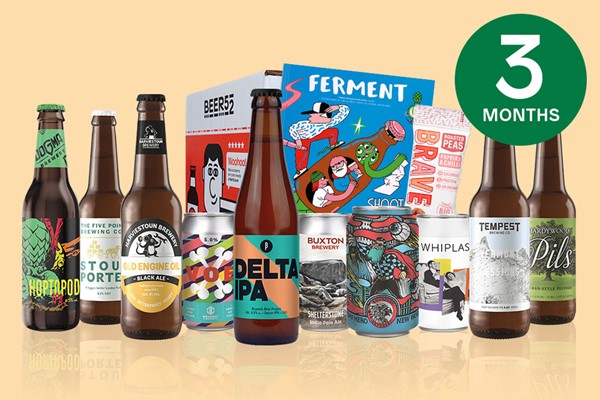 Three Month Ten Pack Of Beer Subscription To Beer52 For One