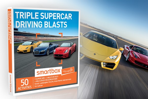 Triple Supercar Driving Blasts - Smartbox By Buyagift