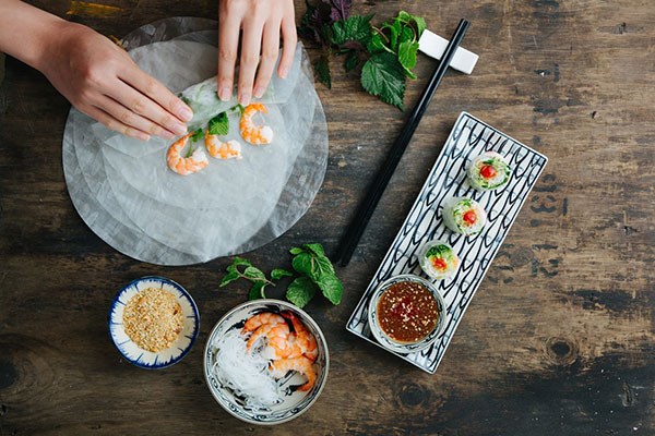 Vietnamese Four Course Meal With Wine For Two At PhoandBun - Special Offer