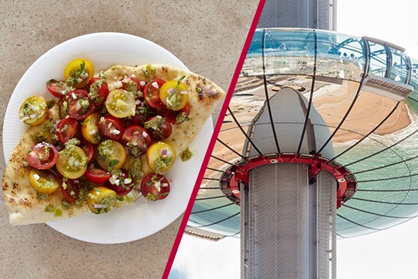 British Airways I360 Flight And Three Course Meal With Wine For Two