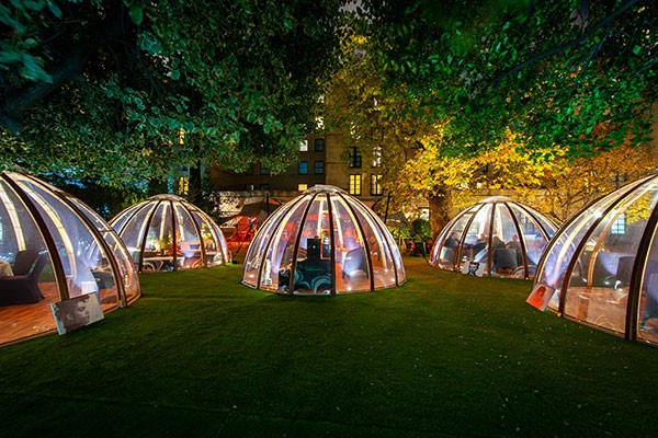 Champagne Afternoon Tea For Two In The Domes At London Secret Garden Kensington