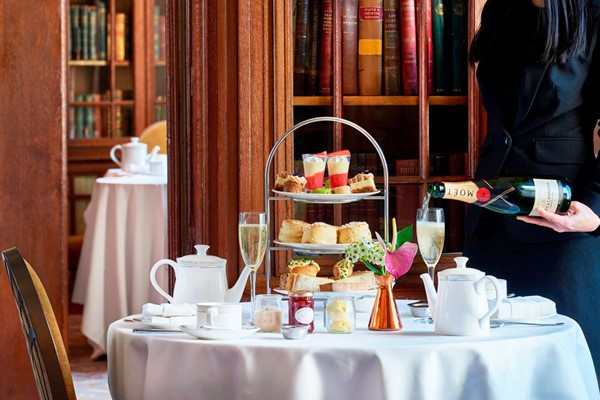 Champagne Afternoon Tea In The Library  London Marriott Hotel County Hall For Two