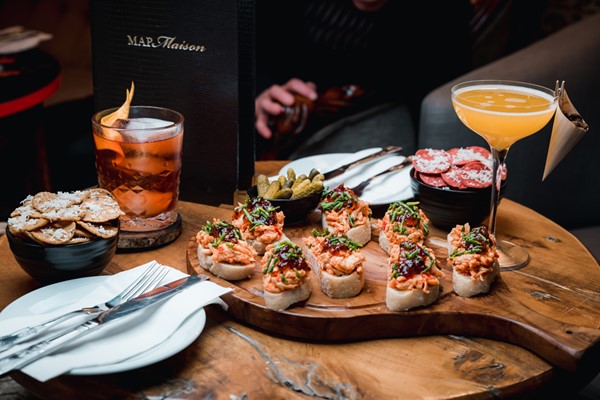 Cocktails And Nibbles For Two At Map Maison  Special Offer