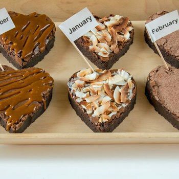 Two Person Brownie Heart Subscription